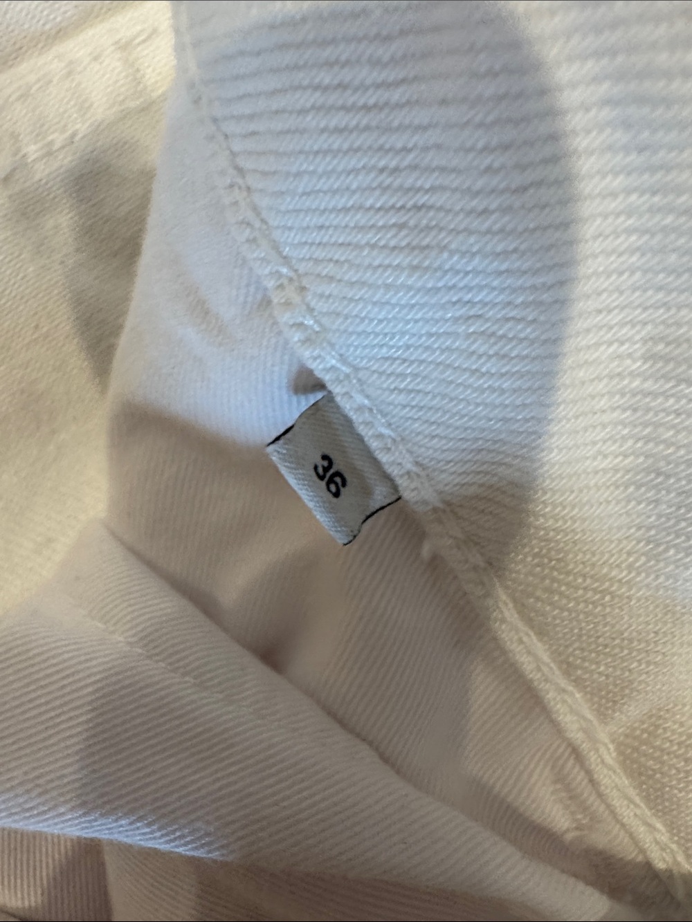 Rohe wide leg white denim jeans. Womens 36 fits 26 us - Picture 5 of 7